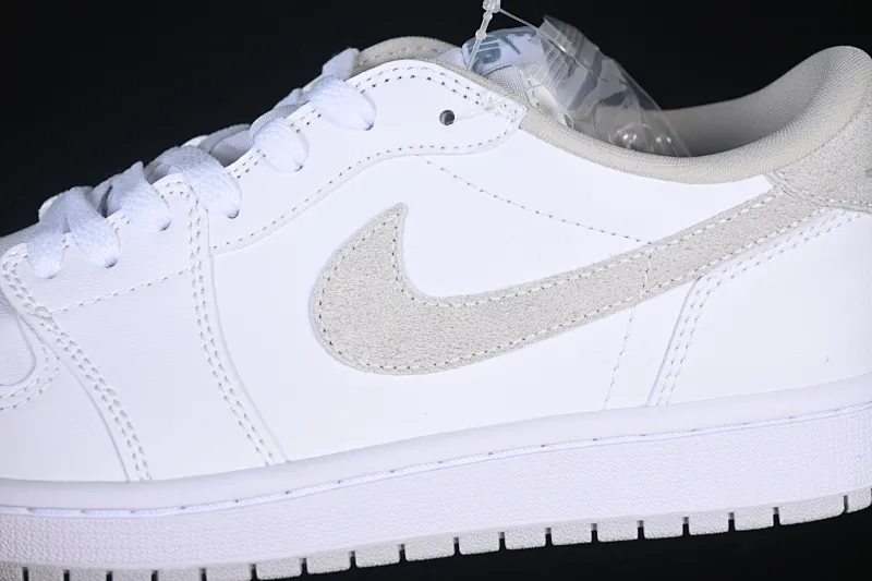 All categories Air Jordan Jordan series basketball shoes Air Jordan 1 Low Air Jordan 1 Low OG "Neutral Grey" AJ1 Joe 1 simple white gray low-top cultural casual sneakers CZ0775-100